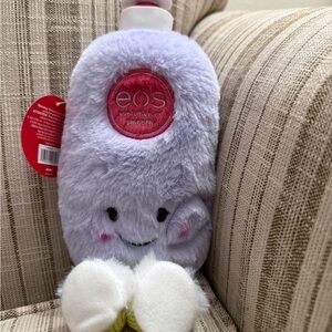 EOS Furry Plush Toy. - Lavender and White